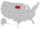 South Dakota map